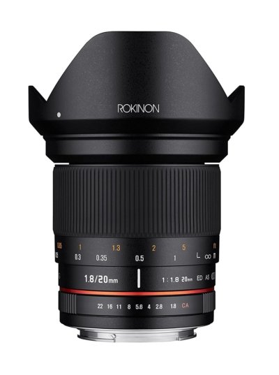 Rokinon 20mm f/1.8 AS ED UMC Wide Angle Lens for Pentax