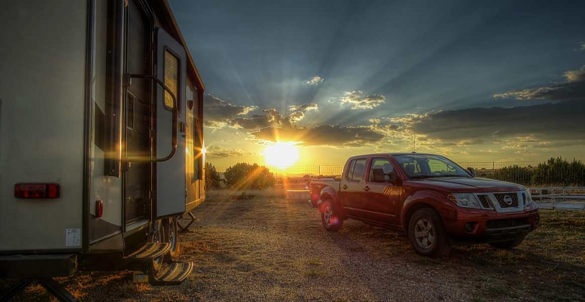 workamping, rv, rving, camping, desert, sunset