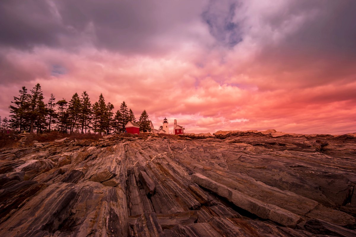 maine coast sun water lighthouse