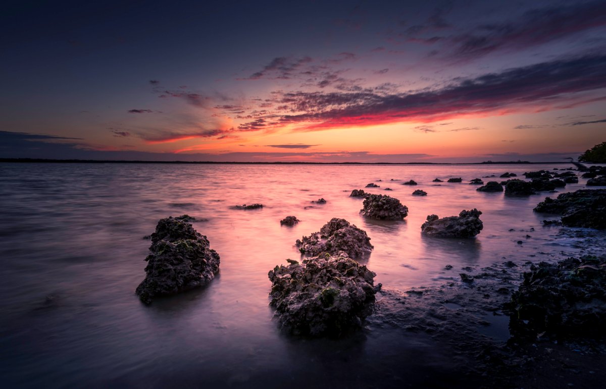 sunset florida ocean