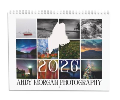 2026 12-month Maine photography calendar