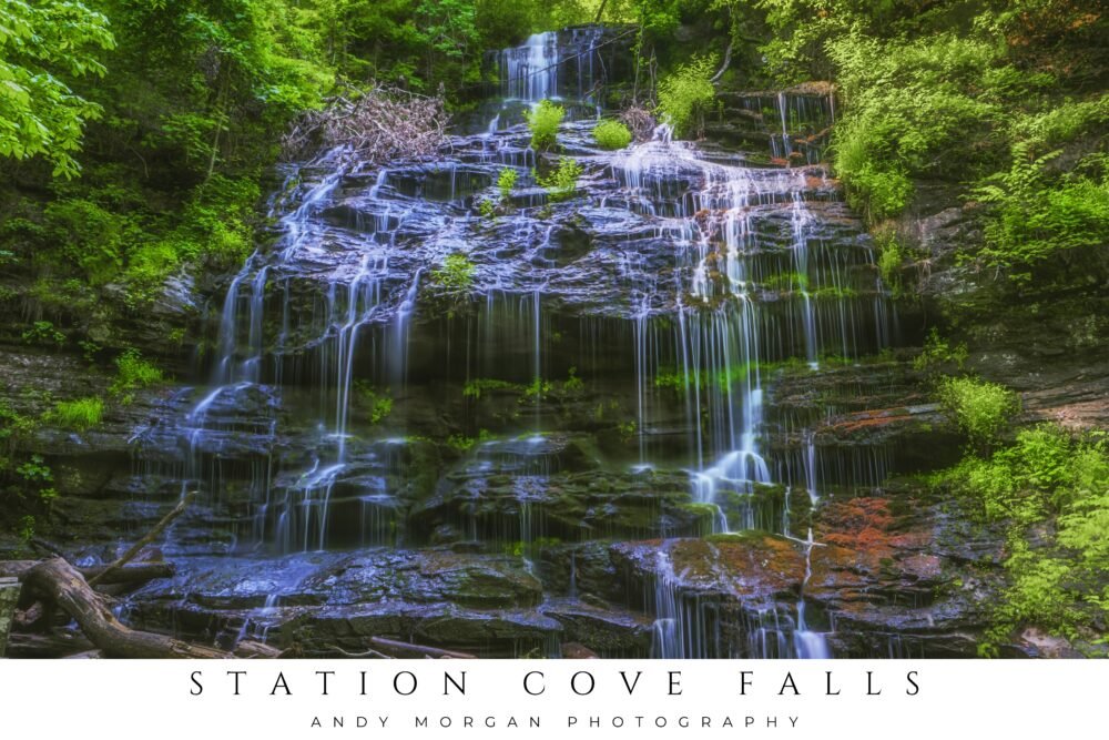 Station Cove Falls - Satin Poster